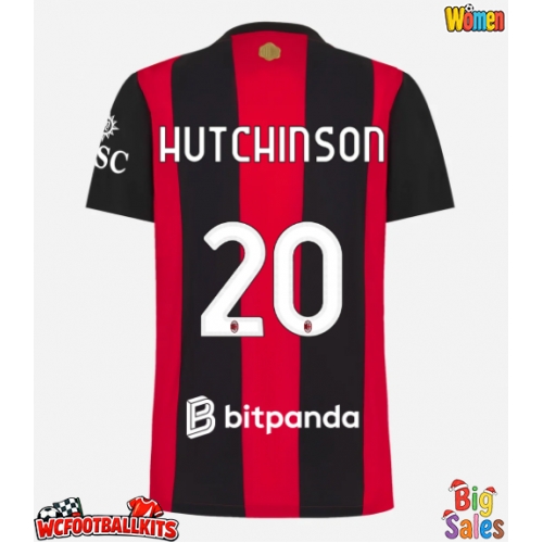 AC Milan Omari Hutchinson #20 Replica Home Stadium Shirt for Women 2026-27 Short Sleeve